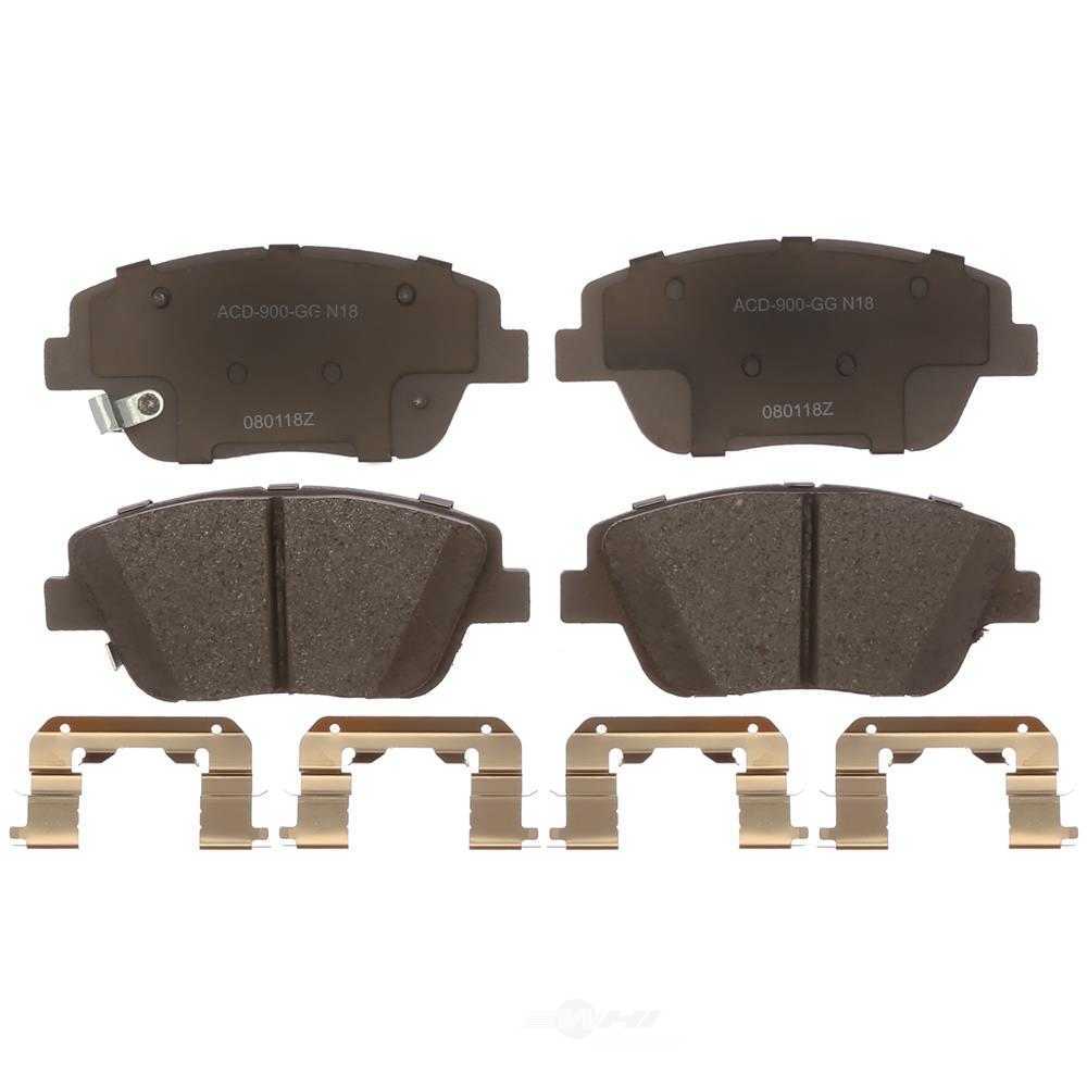 ACDELCO SILVER/ADVANTAGE - Ceramic Disc Brake Pad - DCD 14D1444CHF1