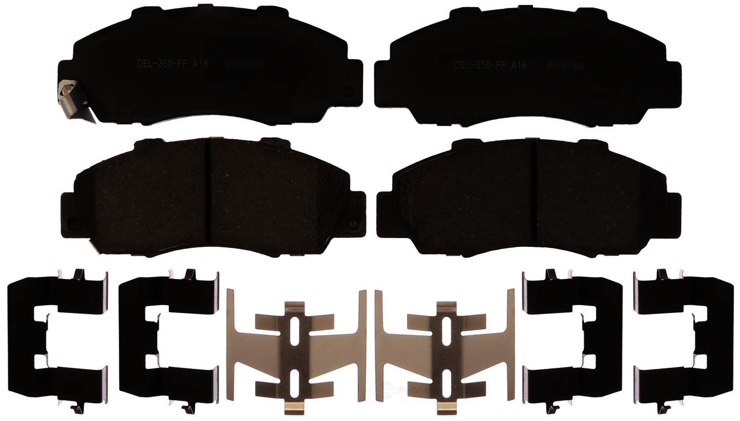 ACDELCO GOLD/PROFESSIONAL BRAKES - Ceramic Disc Brake Pad - ADU - 17d503ch