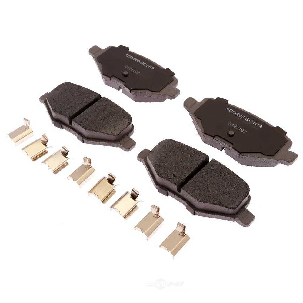 ACDELCO SILVER/ADVANTAGE - Ceramic Disc Brake Pad (Rear) - DCD 14D1377CHF1