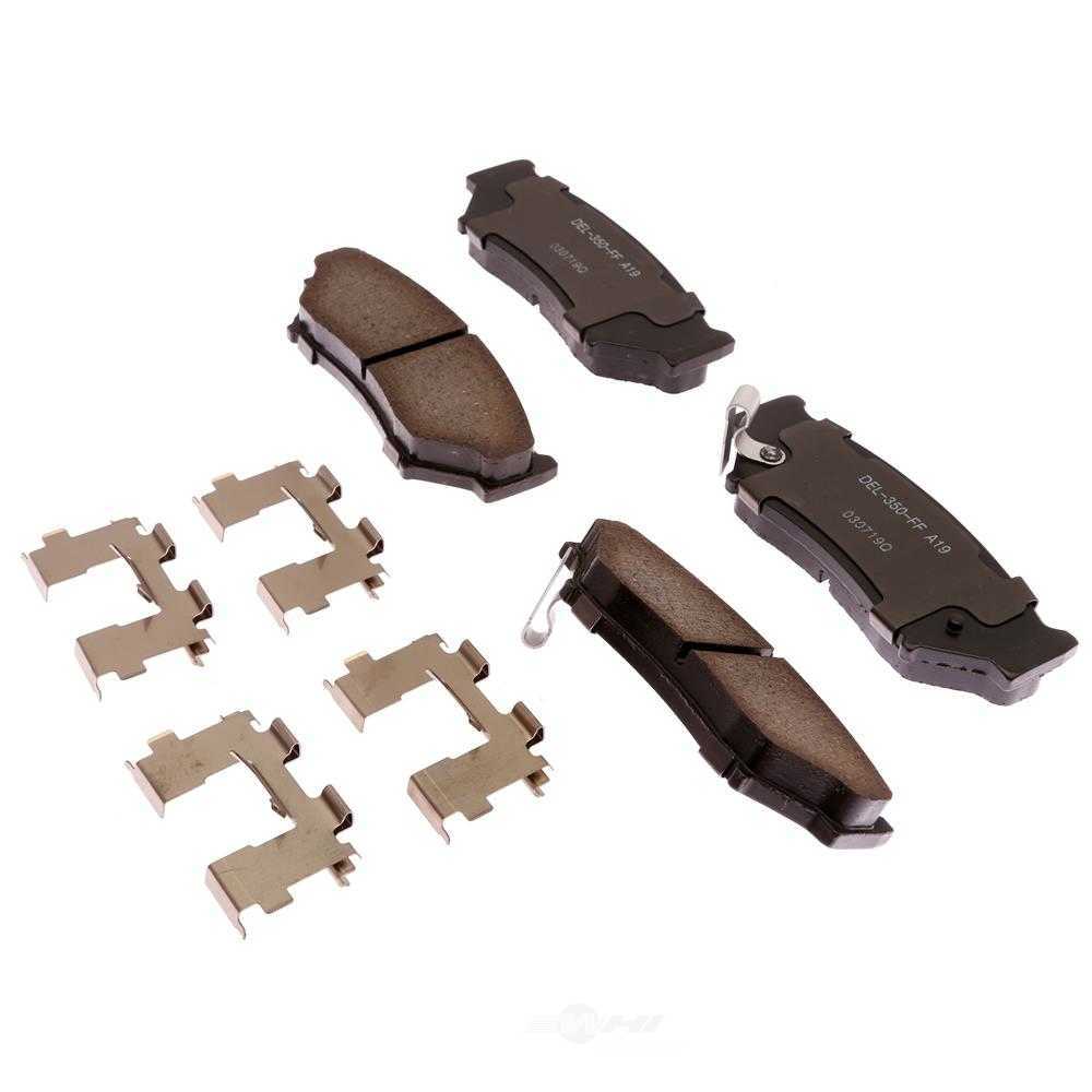 ACDELCO GOLD/PROFESSIONAL BRAKES - Ceramic Disc Brake Pad - ADU - 17d556ch
