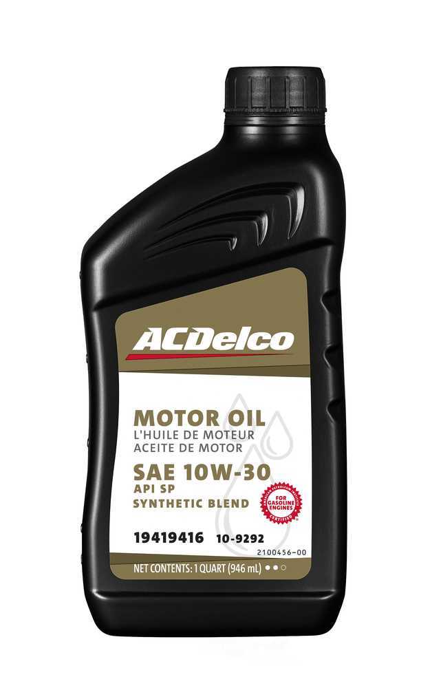 ACDELCO GOLD/PROFESSIONAL - Engine Oil - 1 Quart - DCC 10-9292