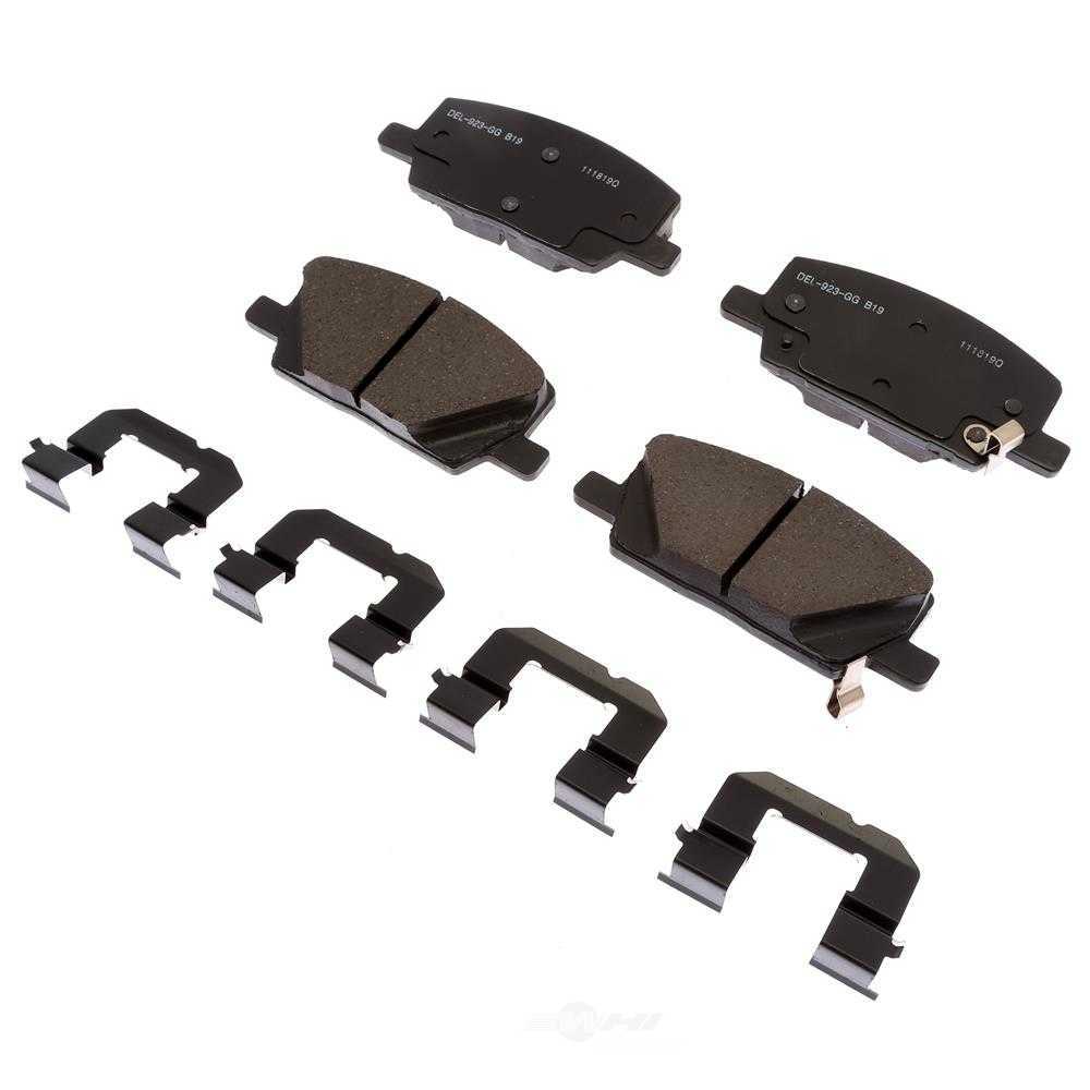ACDELCO GOLD/PROFESSIONAL BRAKES - Ceramic Disc Brake Pad - ADU - 17d2019ch