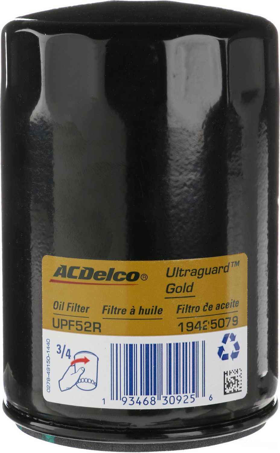 ACDELCO GOLD/PROFESSIONAL - Engine Oil Filter - DCC UPF52R