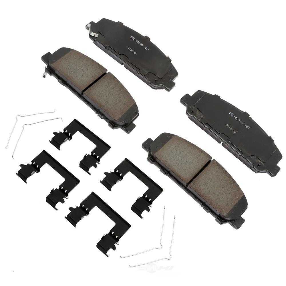 ACDELCO GOLD/PROFESSIONAL BRAKES - Ceramic Disc Brake Pad - ADU - 17d1509chf1