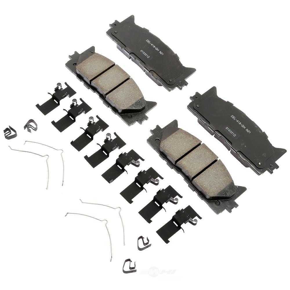 ACDELCO GOLD/PROFESSIONAL BRAKES - Ceramic Disc Brake Pad - ADU - 17d1222chf1