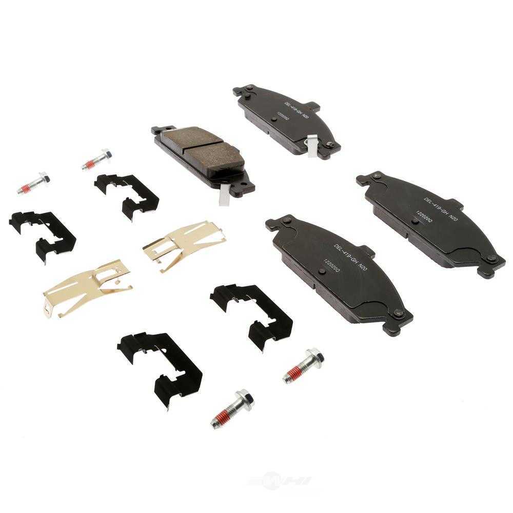 ACDELCO GOLD/PROFESSIONAL BRAKES - Ceramic Disc Brake Pad - ADU - 17d727chf2