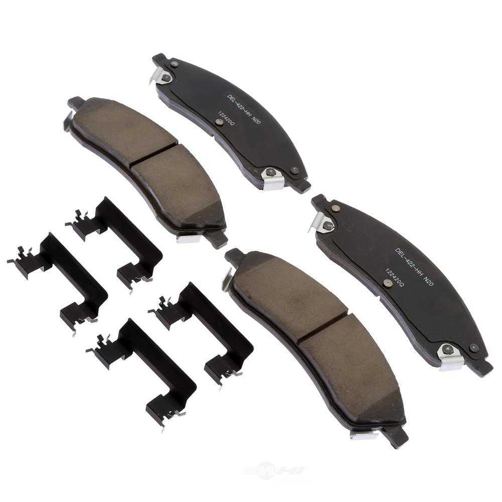 ACDELCO GOLD/PROFESSIONAL BRAKES - Ceramic Disc Brake Pad - ADU - 17d1019achf1