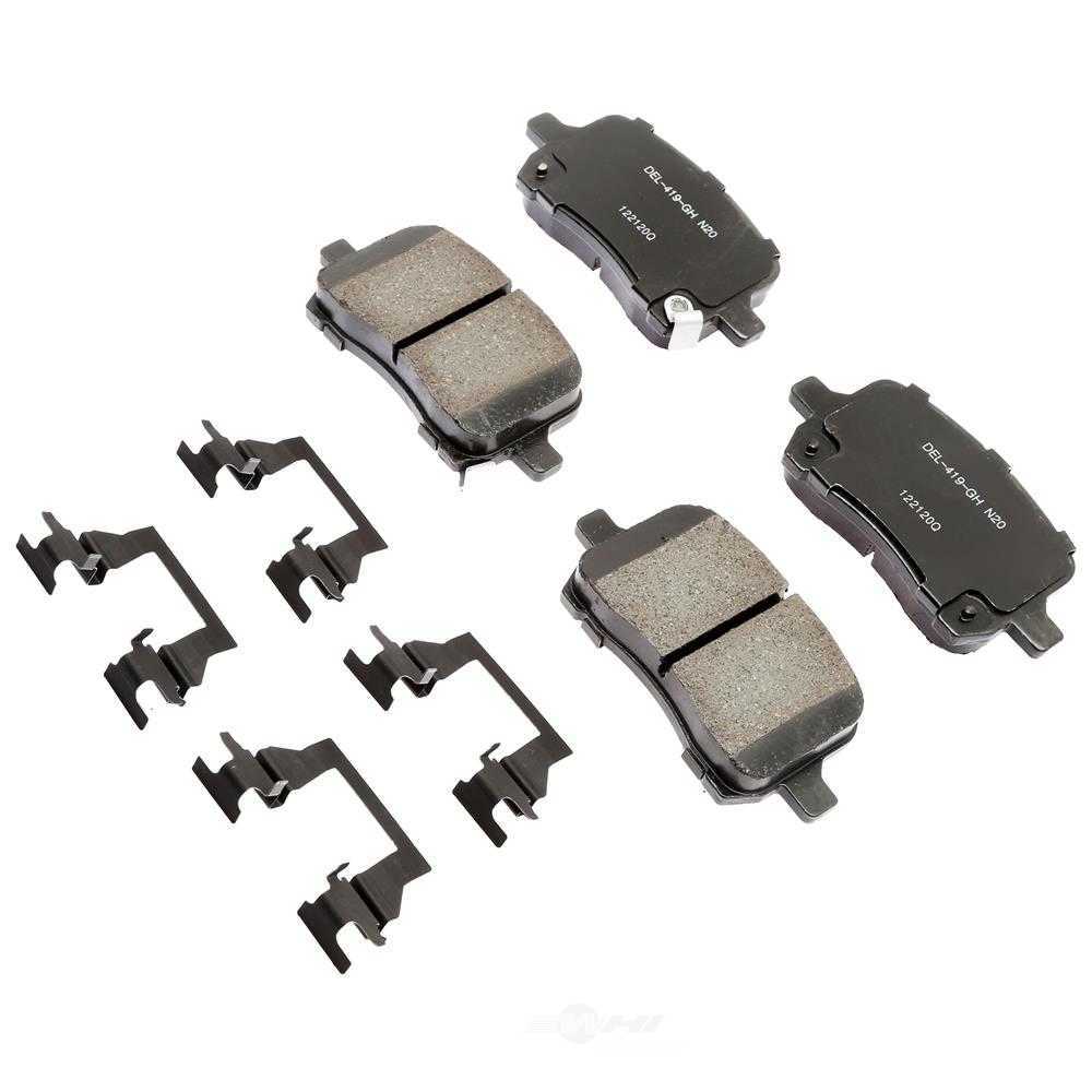ACDELCO GOLD/PROFESSIONAL BRAKES - Ceramic Disc Brake Pad - ADU - 17d1028chf1