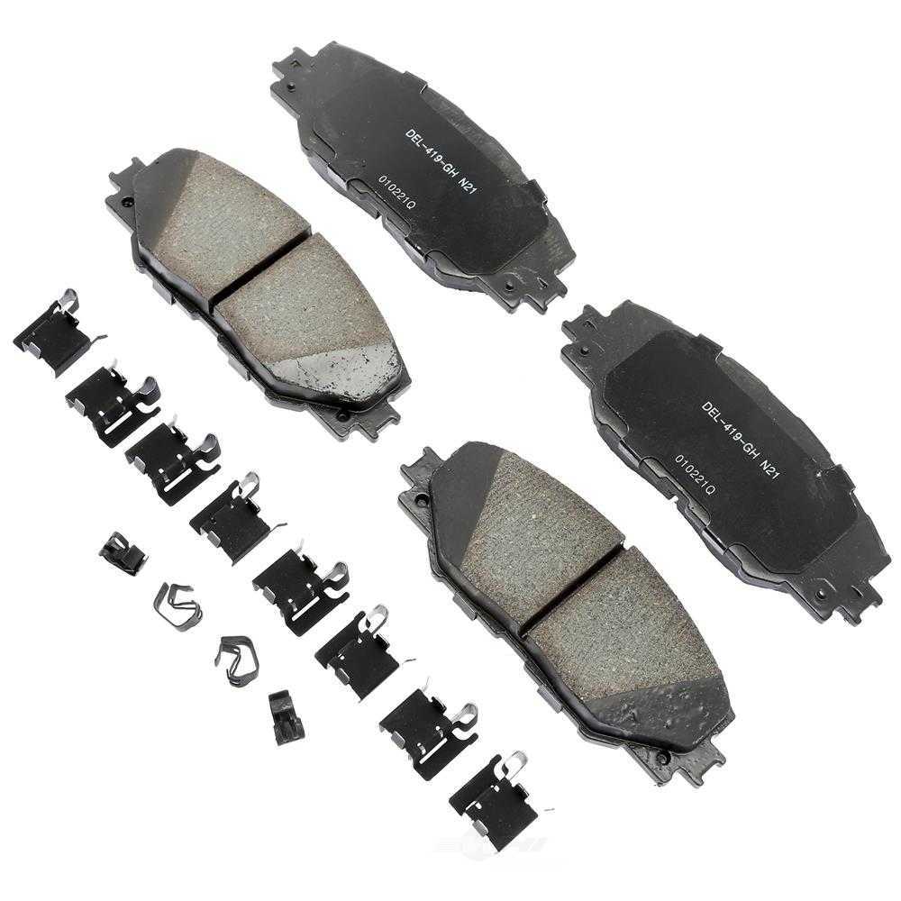 ACDELCO GOLD/PROFESSIONAL BRAKES - Ceramic Disc Brake Pad - ADU - 17d1211chf1