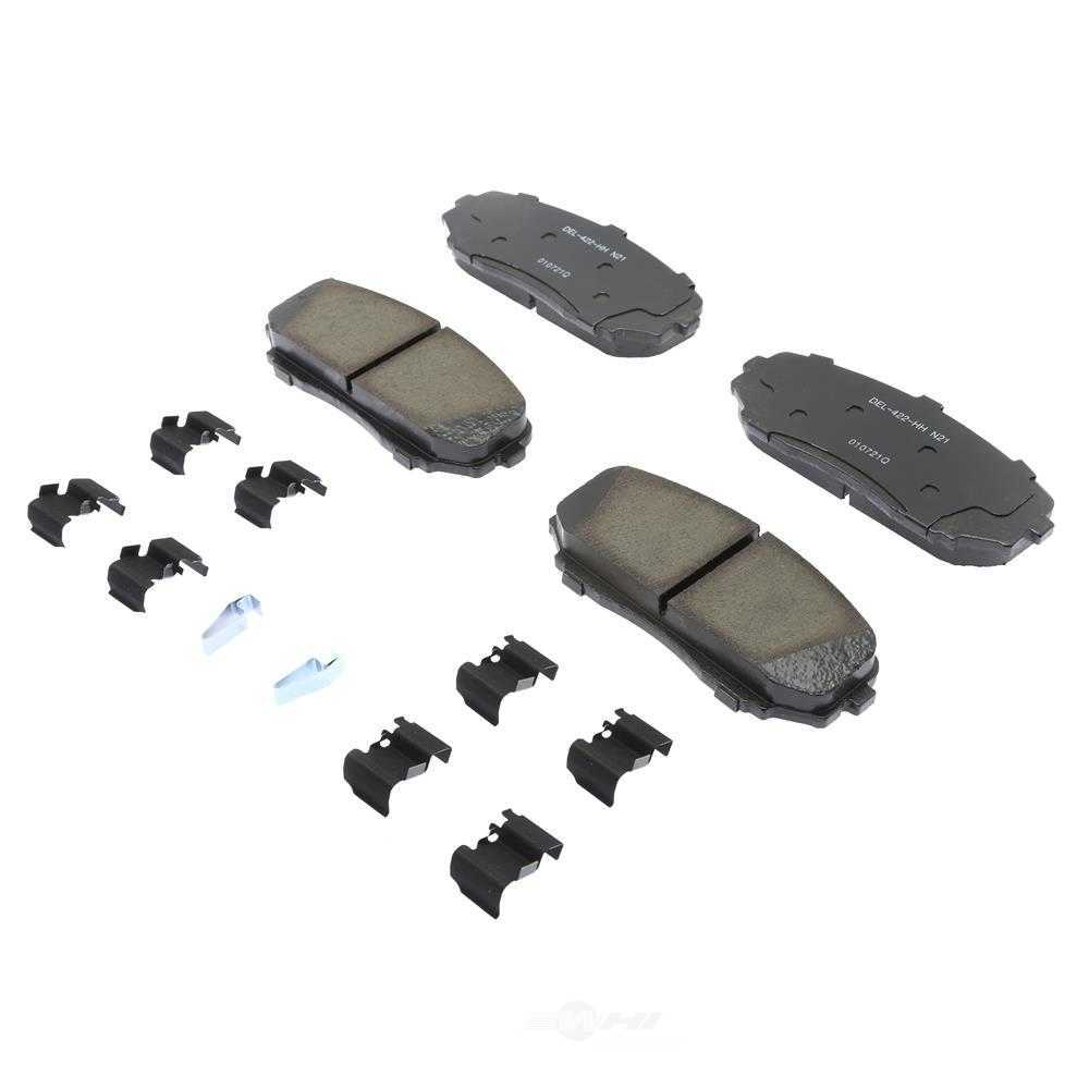 ACDELCO GOLD/PROFESSIONAL BRAKES - Ceramic Disc Brake Pad - ADU - 17d1258achf1
