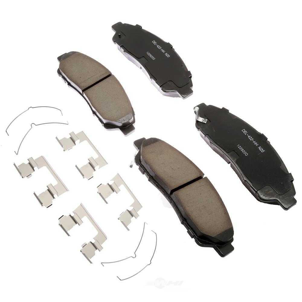 ACDELCO GOLD/PROFESSIONAL BRAKES - Ceramic Disc Brake Pad - ADU - 17d1280chf1