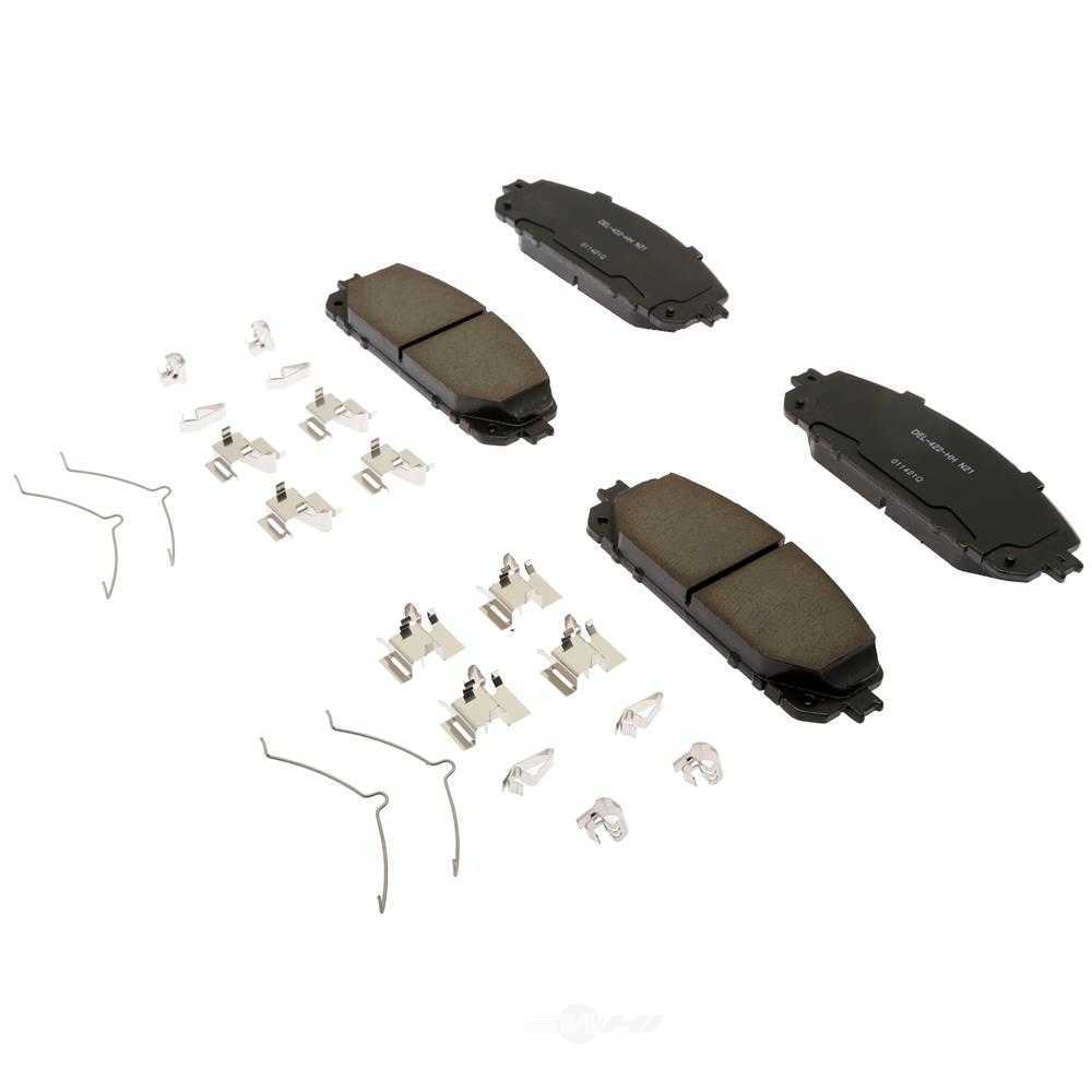 ACDELCO GOLD/PROFESSIONAL BRAKES - Ceramic Disc Brake Pad - ADU - 17d1843chf1