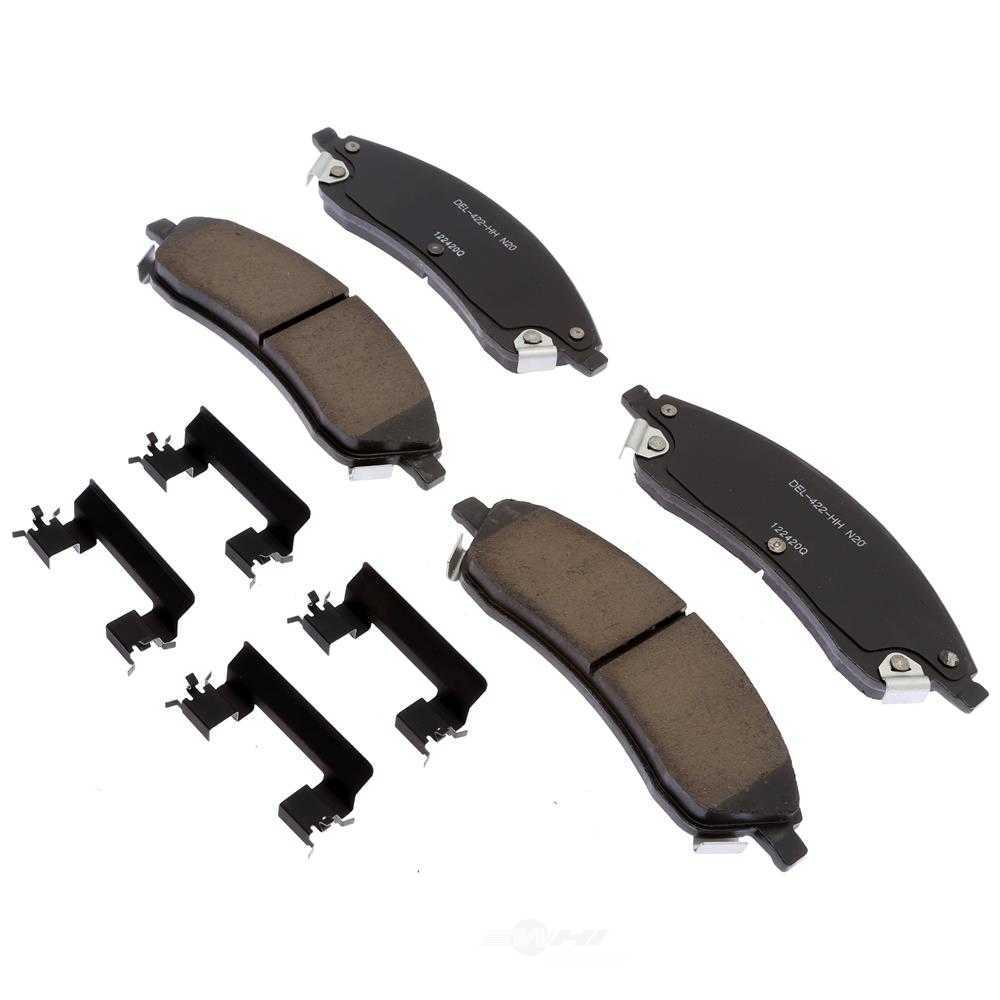 ACDELCO GOLD/PROFESSIONAL BRAKES - Ceramic Disc Brake Pad - ADU - 17d1019chf1