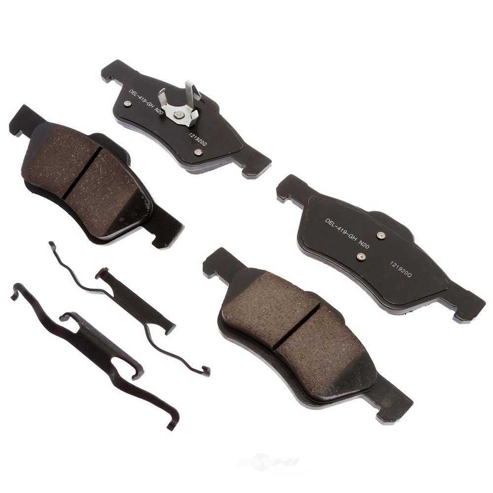 ACDELCO GOLD/PROFESSIONAL BRAKES - Ceramic Disc Brake Pad - ADU - 17d1047bchf1