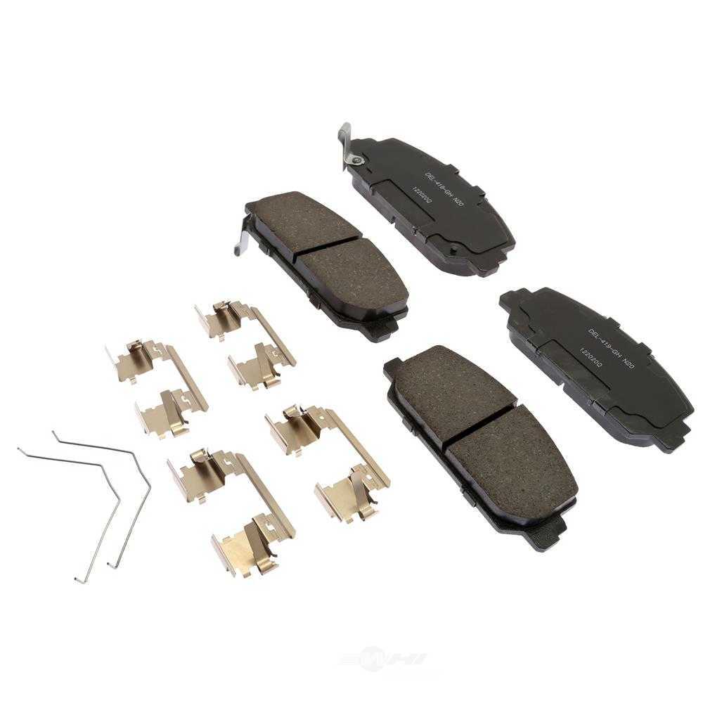 ACDELCO GOLD/PROFESSIONAL BRAKES - Ceramic Disc Brake Pad - ADU - 17d1625chf1