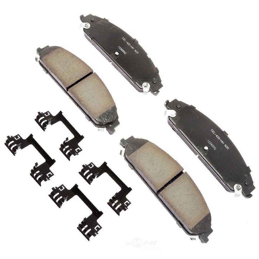ACDELCO GOLD/PROFESSIONAL BRAKES - Ceramic Disc Brake Pad - ADU - 17d1058chf1
