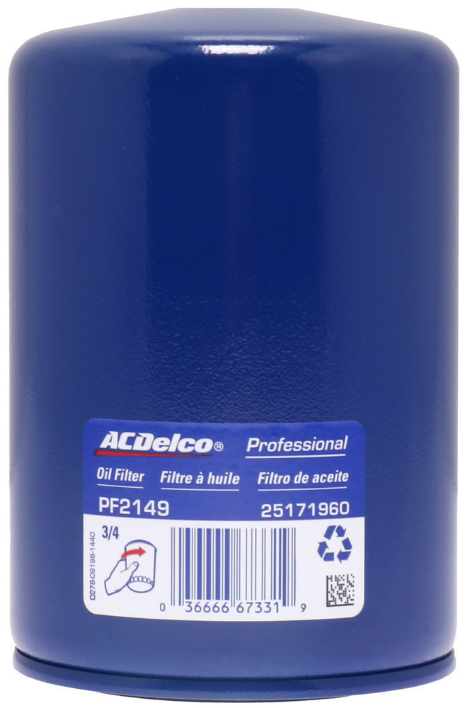 ACDELCO GOLD/PROFESSIONAL - Engine Oil Filter - DCC PF2149