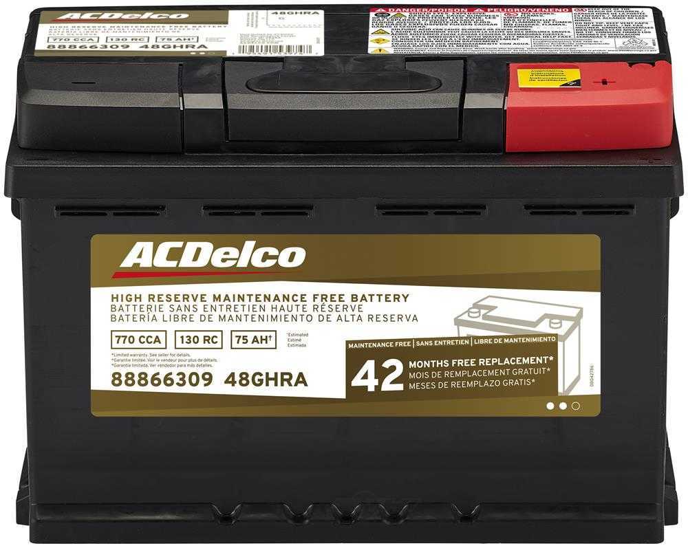 ACDELCO GOLD/PROFESSIONAL CANADA 48GHRA — Batterie de véhicule