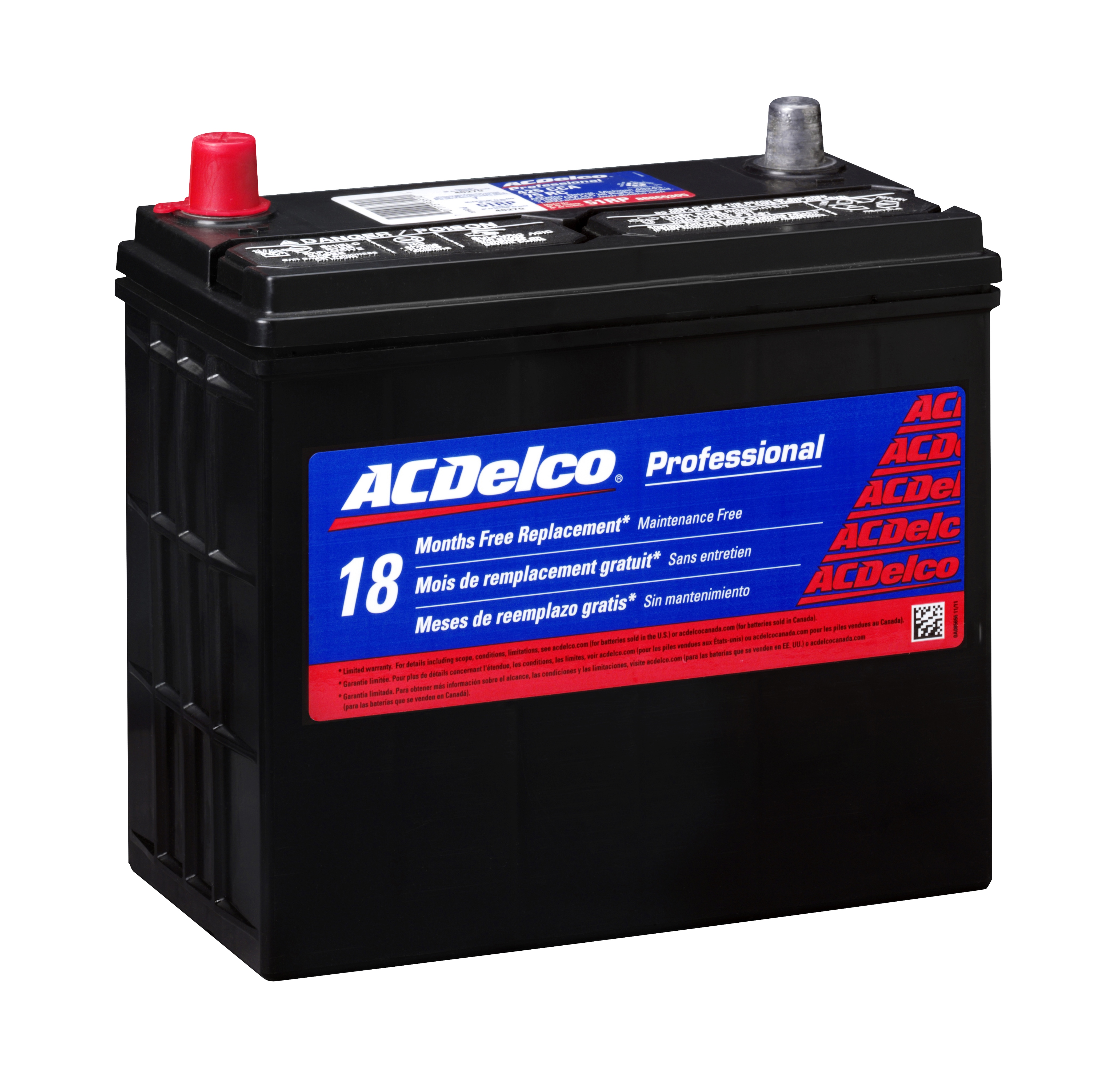 ACDELCO GOLD/PROFESSIONAL - Red Battery - DCC - 51rp