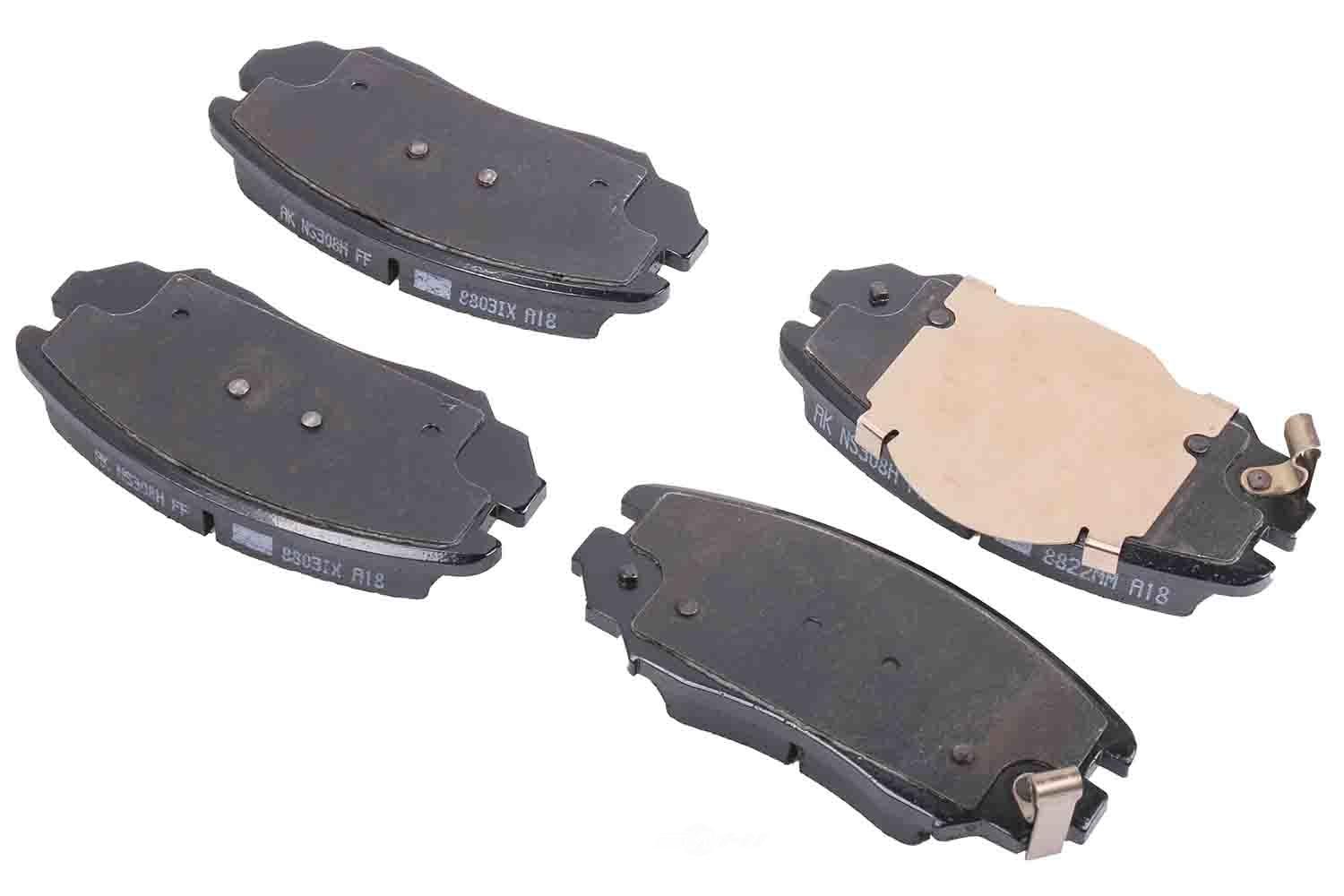 GM GENUINE PARTS - Disc Brake Pad Set (With ABS Brakes, Front) - GMP 171-1075