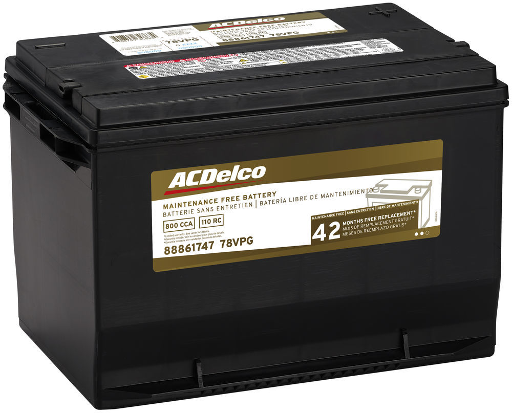ACDELCO GOLD/PROFESSIONAL - 42 Month Warranty - DCC - 78vpg