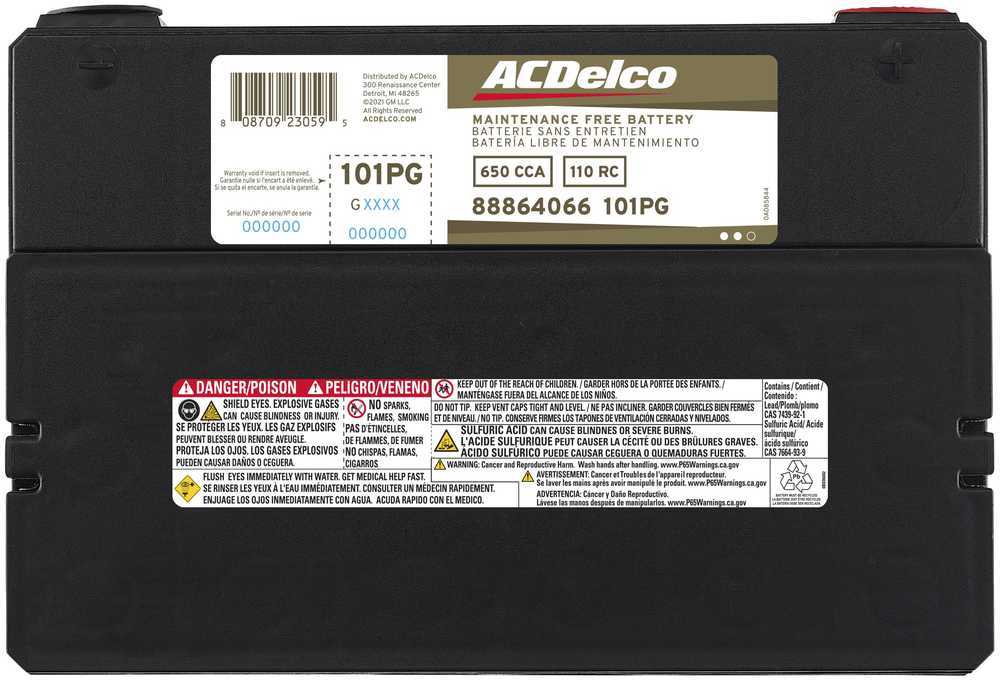 ACDELCO GOLD/PROFESSIONAL - 42 Month Warranty - DCC 101PG