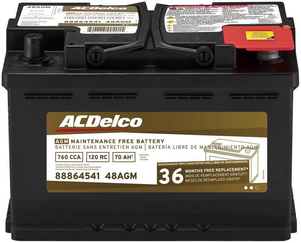 ACDELCO GOLD/PROFESSIONAL - 36 Month Warranty AGM - DCC 48AGM