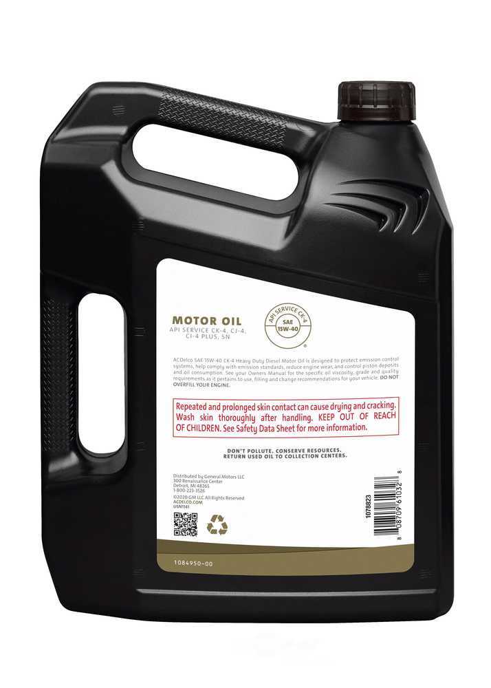 ACDELCO GOLD/PROFESSIONAL - Engine Oil - 1 Gallon - DCC 10-9214