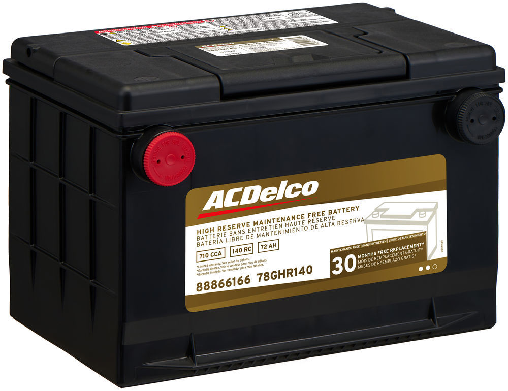 ACDELCO GOLD/PROFESSIONAL - 30 Month Warranty High Reserve - DCC - 78ghr140