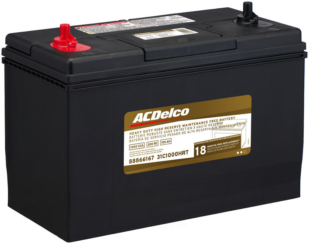 ACDELCO GOLD/PROFESSIONAL - 18 Month Warranty High Reserve Heavy Duty - DCC 31C1000HRT