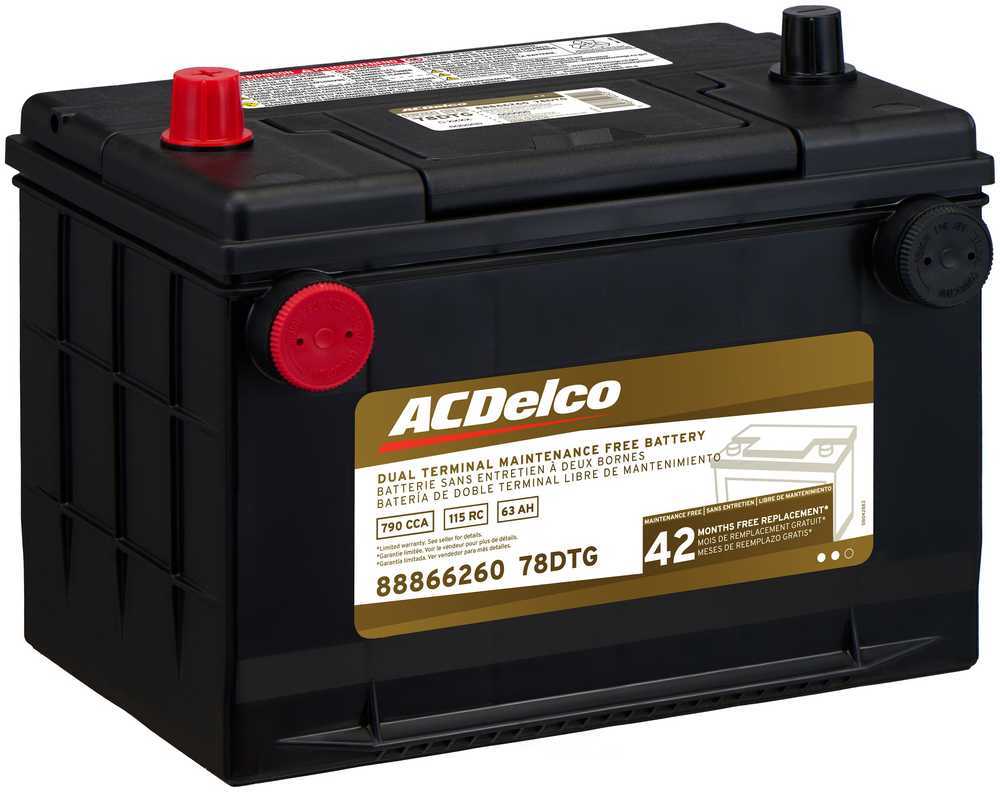 ACDELCO GOLD/PROFESSIONAL - 42 Month Warranty Dual Terminal - DCC 78DTG