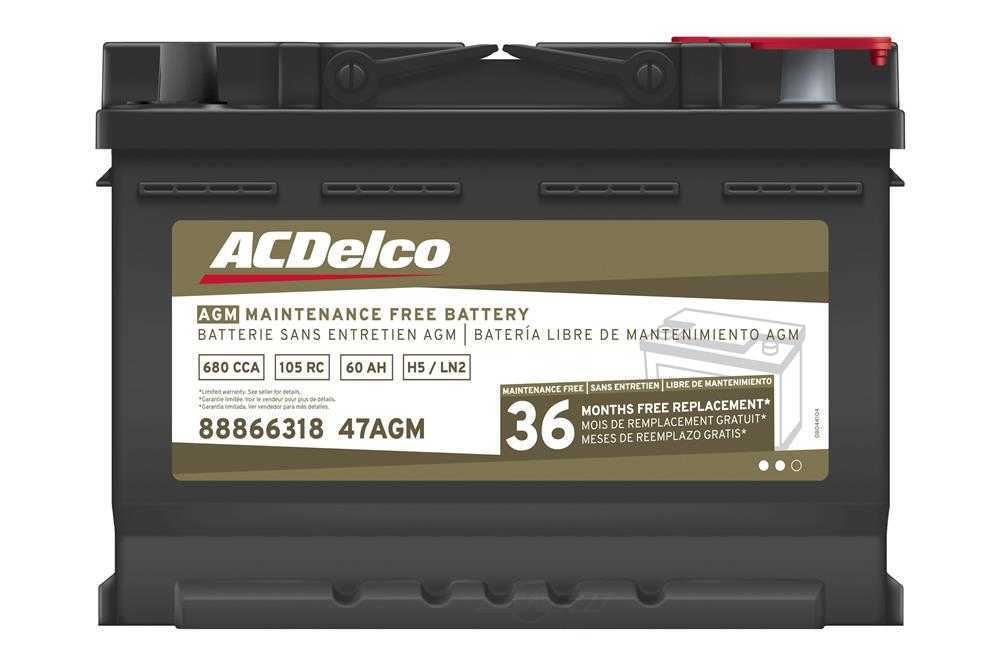 ACDELCO GOLD/PROFESSIONAL - 36 Month Warranty AGM - DCC - 47agm