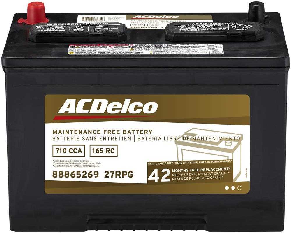 ACDELCO GOLD/PROFESSIONAL CANADA 27RPG — Vehicle Battery