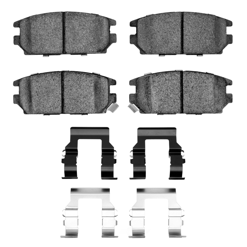 DFC - DFC 5000 Advanced Brake Pads - Ceramic and Hardware Kit (Rear) - DF1 1551-0532-02