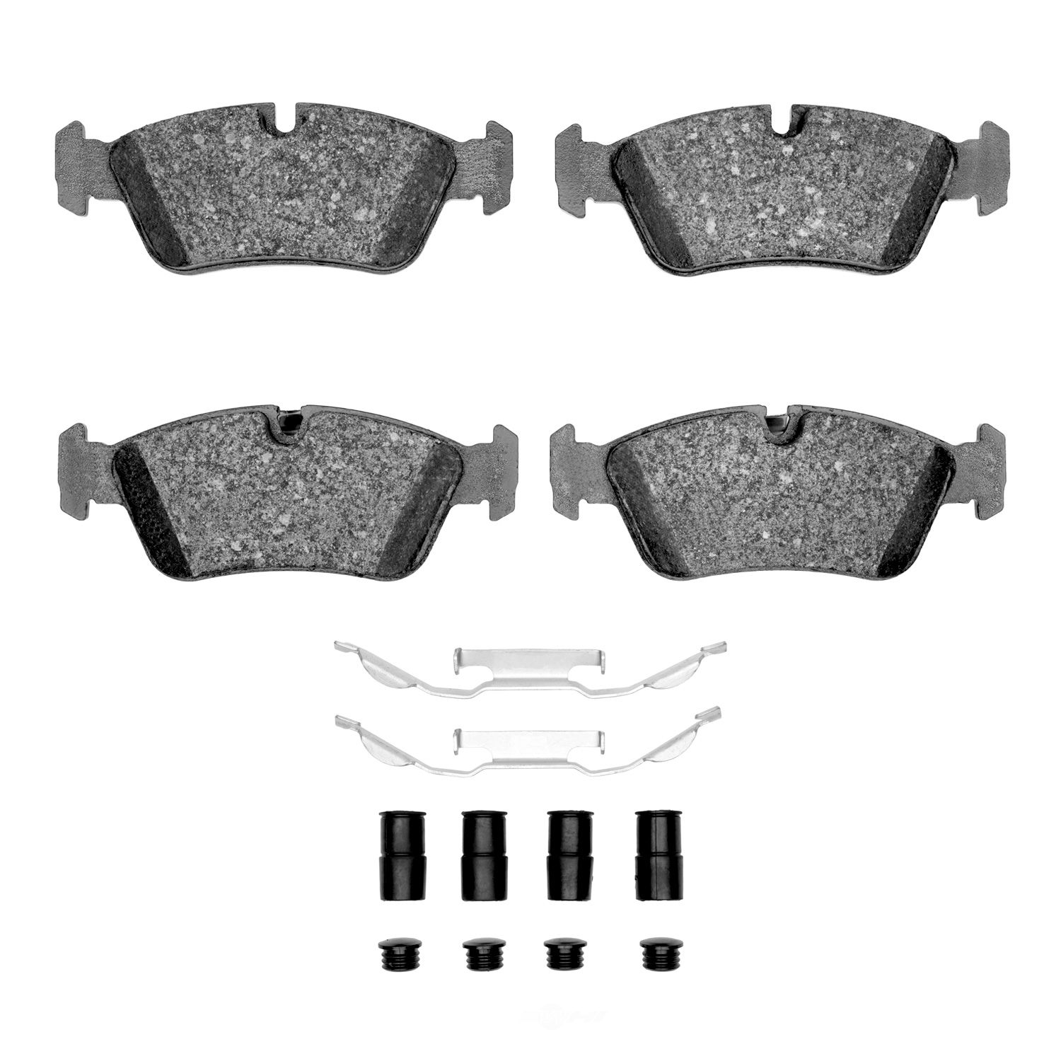DFC - DFC 5000 Advanced Brake Pads - Low Metallic and Hardware Kit (Front) - DF1 1551-0558-01