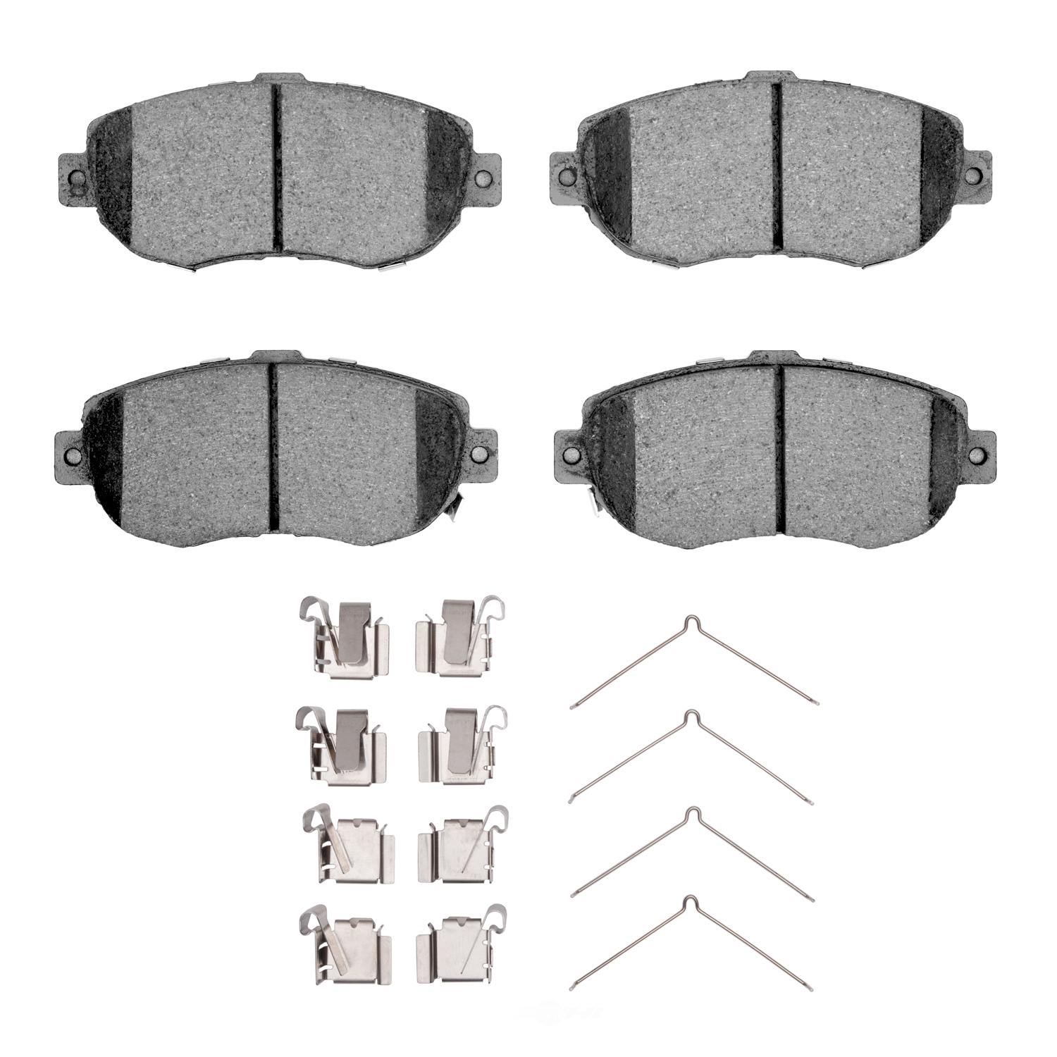 DFC - DFC 5000 Advanced Brake Pads - Ceramic and Hardware Kit (Front) - DF1 1551-0619-01