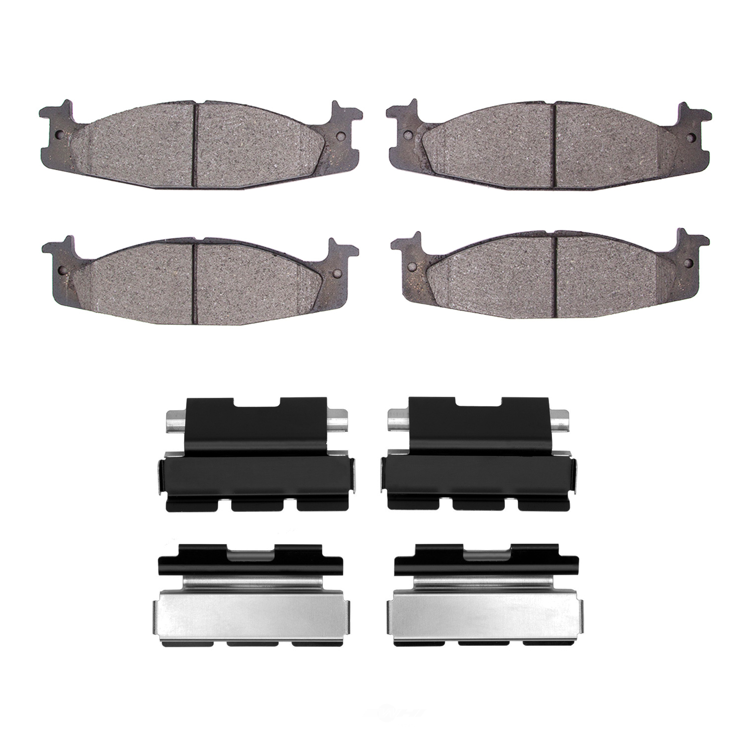 DFC - DFC 5000 Advanced Brake Pads - Semi Metallic and Hardware Kit (Front) - DF1 1551-0632-01