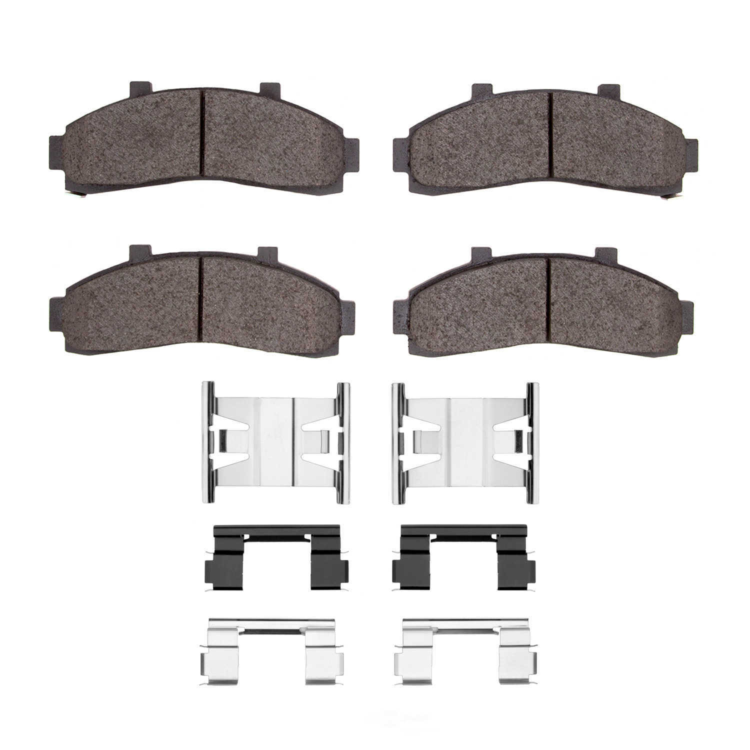 DFC - DFC 5000 Advanced Brake Pads - Semi Metallic and Hardware Kit (Front) - DF1 1551-0652-01