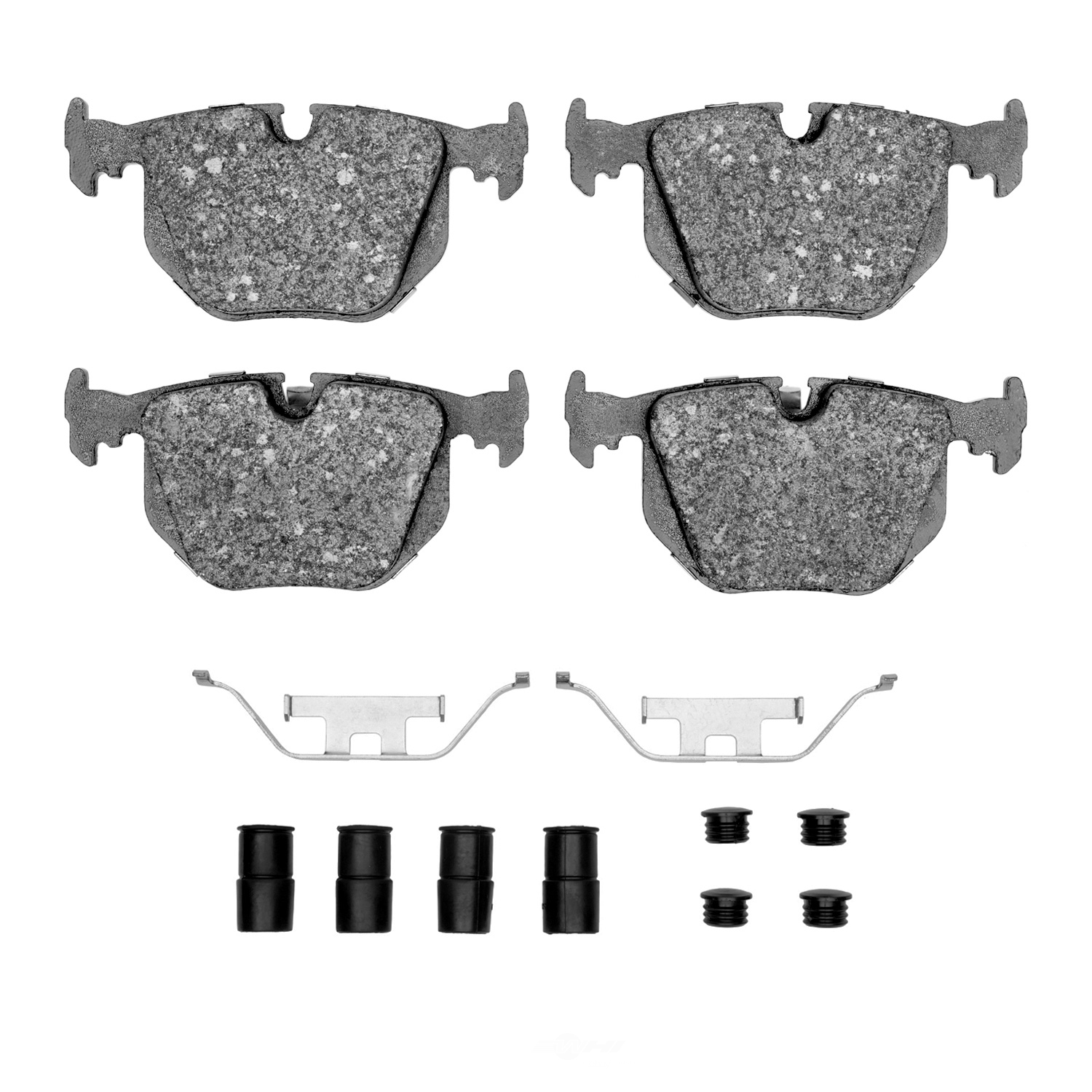 DFC - DFC 5000 Euro Ceramic Brake Pads and Hardware Kit (Rear) - DF1 1600-0683-01