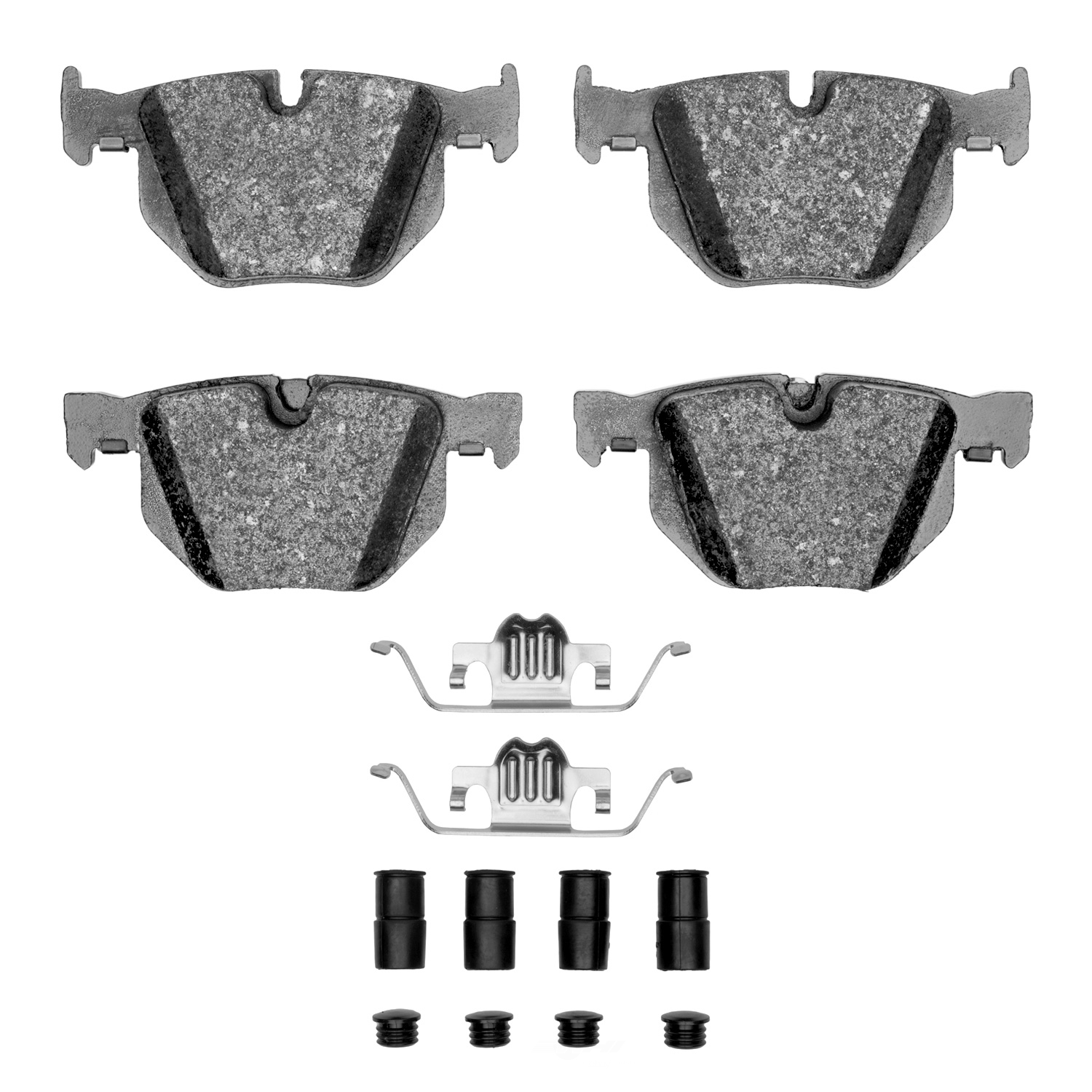 DFC - DFC 5000 Euro Ceramic Brake Pads and Hardware Kit (Rear) - DF1 1600-0683-12