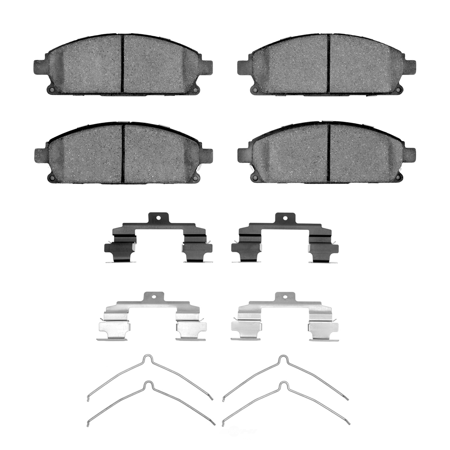 DFC - DFC 5000 Advanced Brake Pads - Ceramic and Hardware Kit (Front) - DF1 1551-0691-01