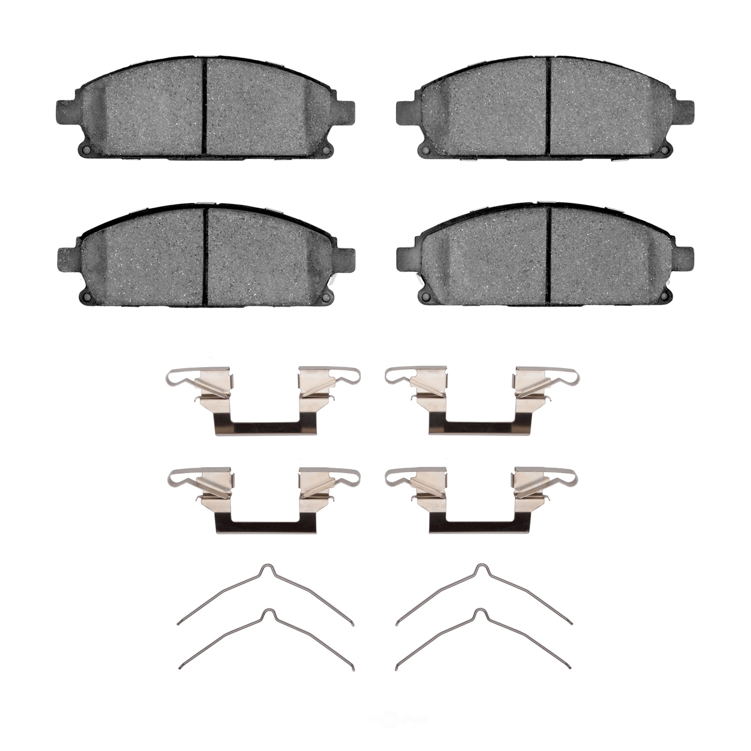 DFC - DFC 5000 Advanced Brake Pads - Ceramic and Hardware Kit (Front) - DF1 1551-0691-02