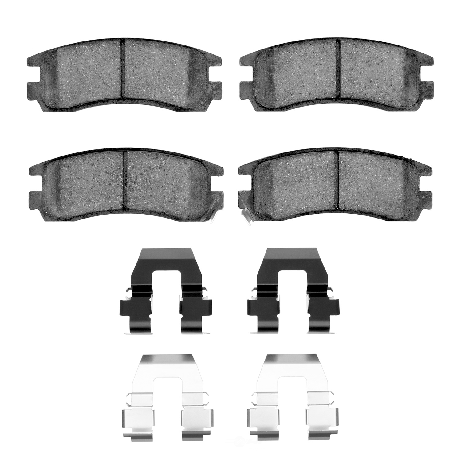 DFC - DFC 5000 Advanced Brake Pads - Ceramic and Hardware Kit (Rear) - DF1 1551-0698-01
