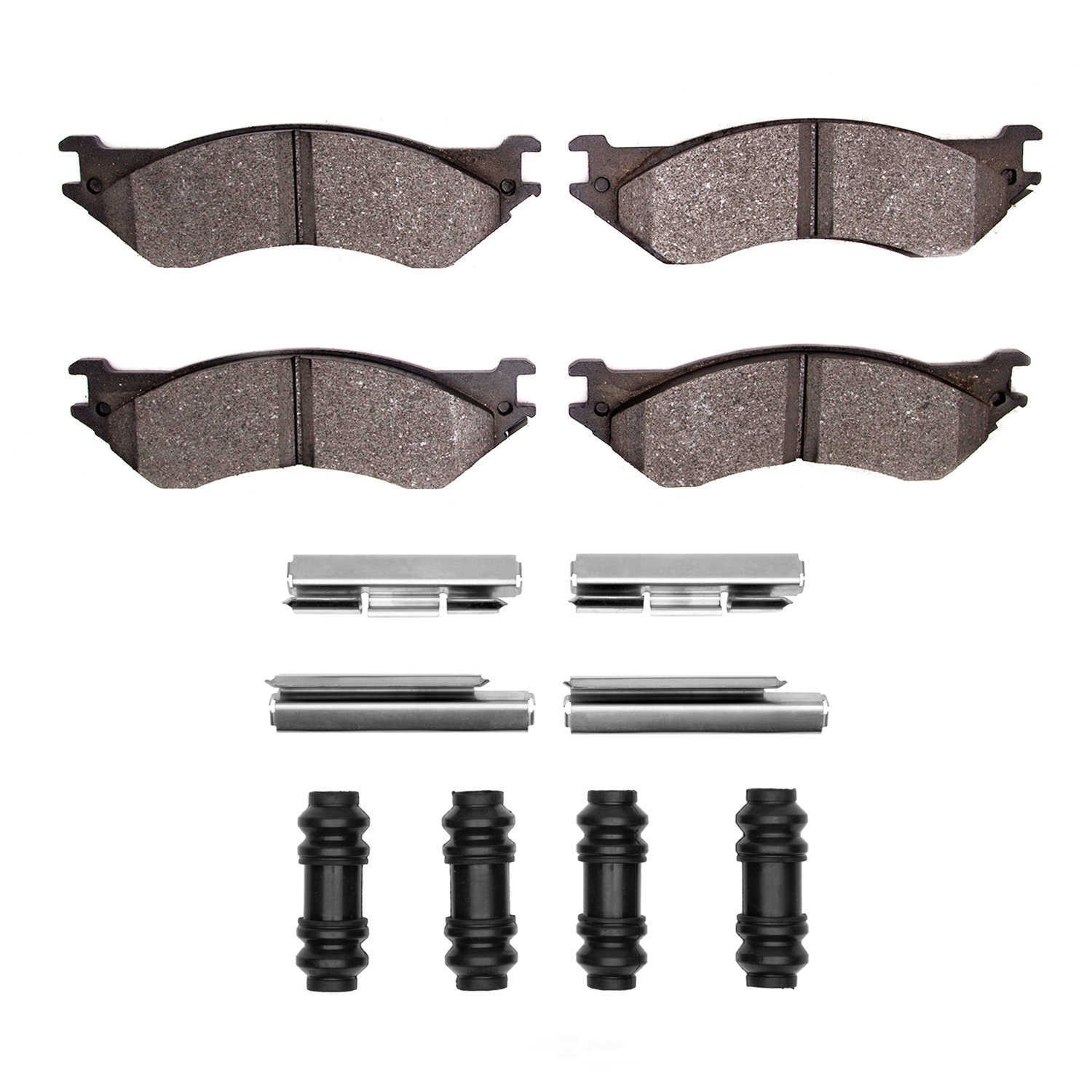 DFC - DFC 5000 Advanced Brake Pads - Semi Metallic and Hardware Kit - DF1 1551-0702-01