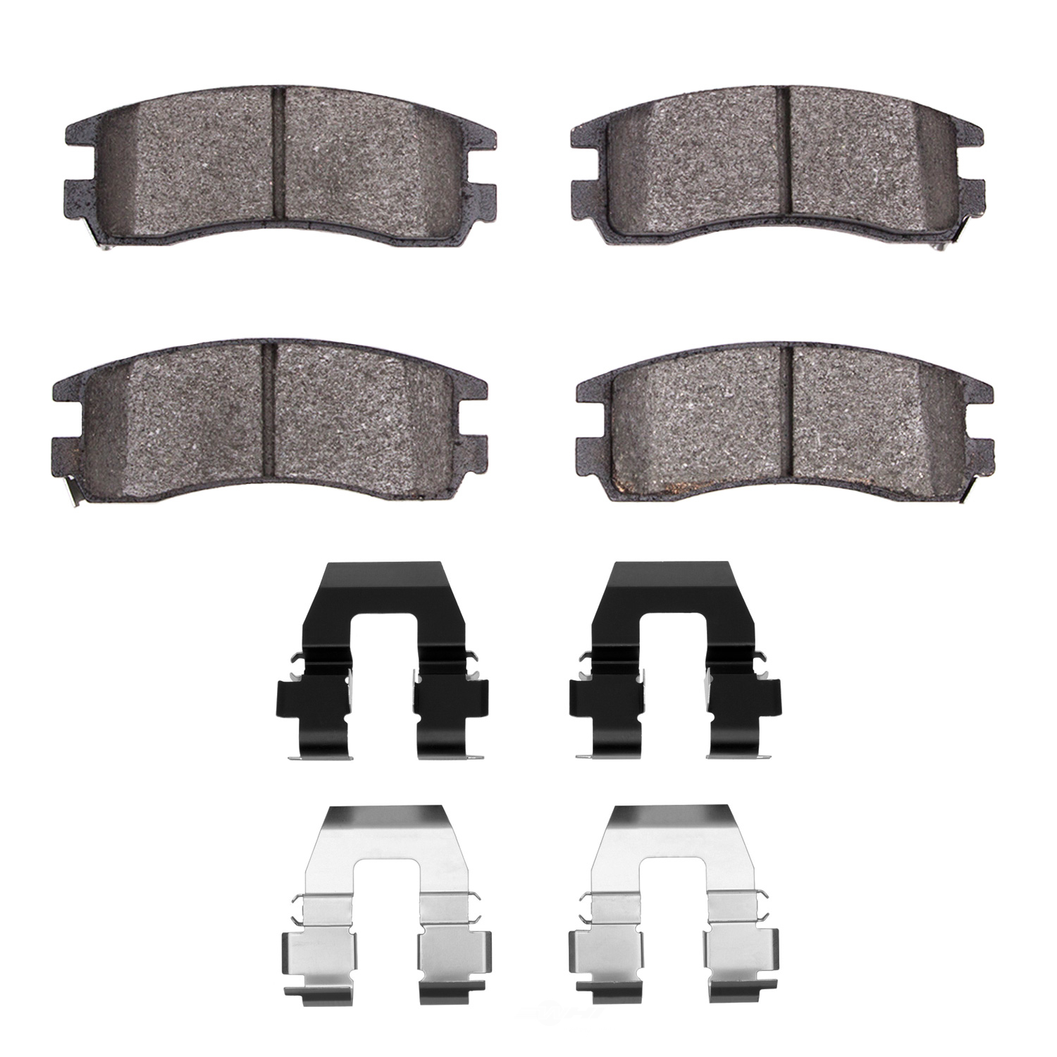 DFC - DFC 5000 Advanced Brake Pads - Ceramic and Hardware Kit (Rear) - DF1 1551-0714-01