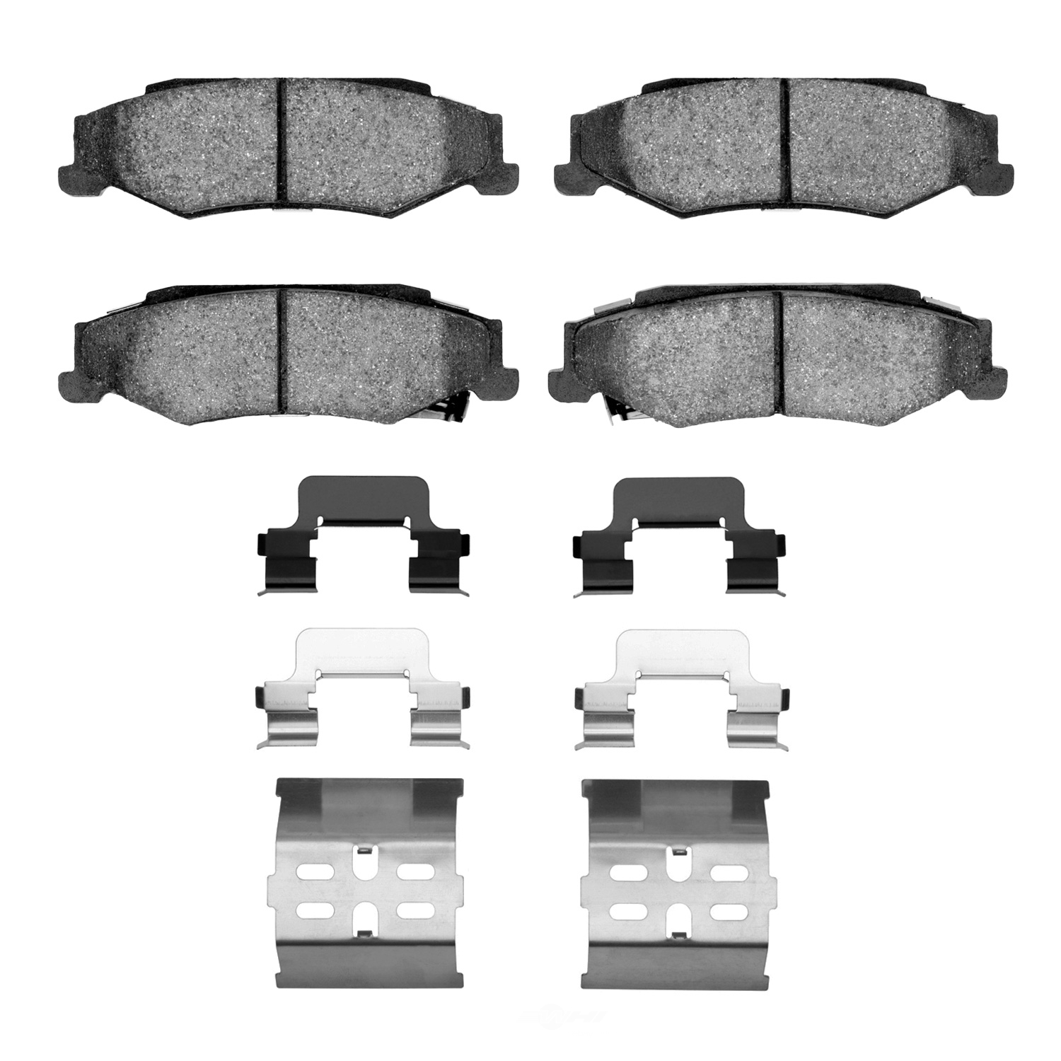 DFC - DFC 5000 Advanced Brake Pads - Semi Metallic and Hardware Kit (Rear) - DF1 1551-0732-01