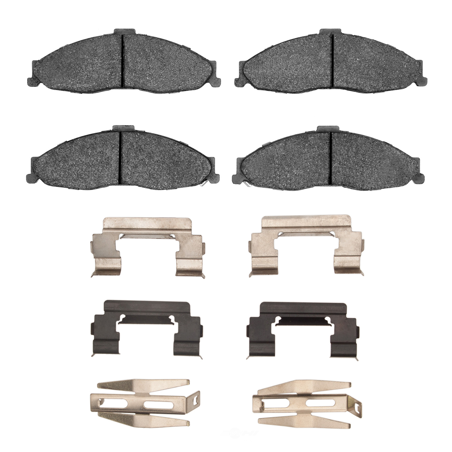 DFC - DFC 5000 Advanced Brake Pads - Semi Metallic and Hardware Kit (Front) - DF1 1551-0749-01