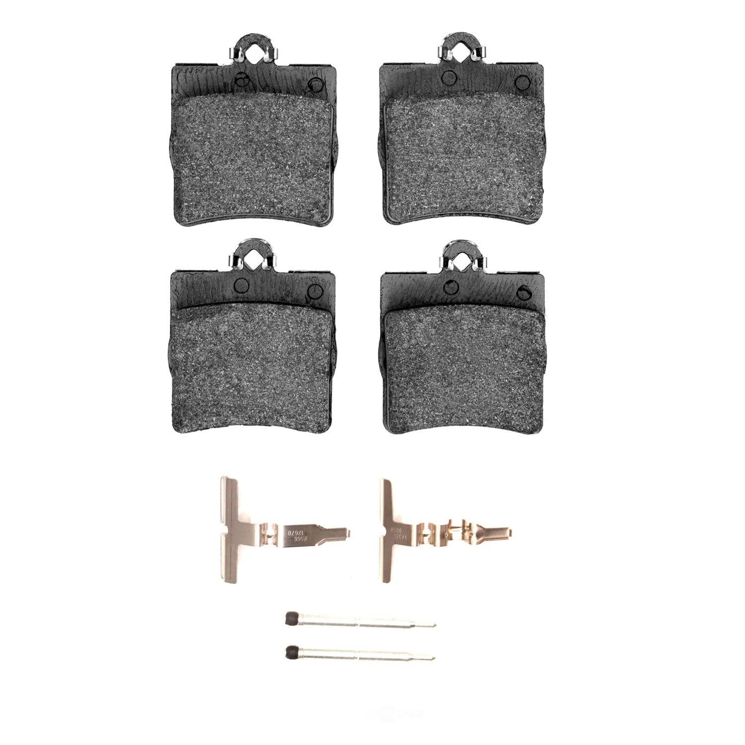 DFC - DFC 5000 Advanced Brake Pads - Low Metallic and Hardware Kit (Rear) - DF1 1551-0779-01