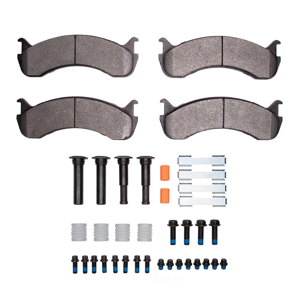 DFC - DFC 5000 Advanced Brake Pads - Semi Metallic and Hardware Kit (Rear) - DF1 1551-0786-01