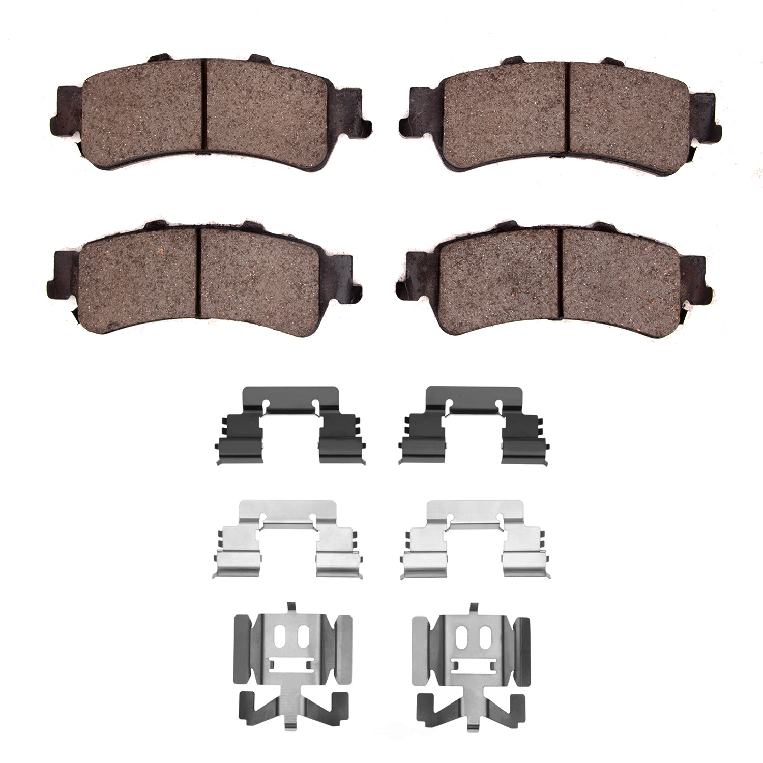 DFC - DFC 5000 Advanced Brake Pads - Ceramic and Hardware Kit (Rear) - DF1 1551-0792-01